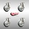 Service Caster 5 Inch 316SS Thermoplastic Rubber Wheel Swivel Top Plate Caster Set with Brake SCC-SS31620S514-TPRB-TLB-4 - alternate 5